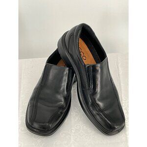 Ecco‎ Mens Leather Slip-On Loafers Size 40 Black